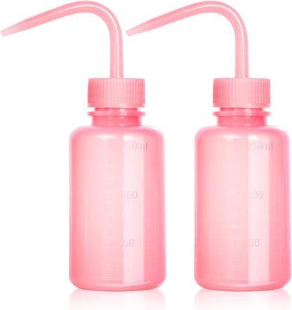 Tattoo Wash Bottle Squeeze, 2Pcs 500ml Squirt Bottle Succulent Watering Can, Safety Rinse, Lab Washing, Tattoo Supplies, Lash Water Squeezer, Black