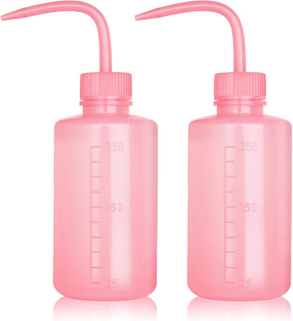 Tattoo Wash Bottle Squeeze, 2Pcs 500ml Squirt Bottle Succulent Watering Can, Safety Rinse, Lab Washing, Tattoo Supplies, Lash Water Squeezer, Black