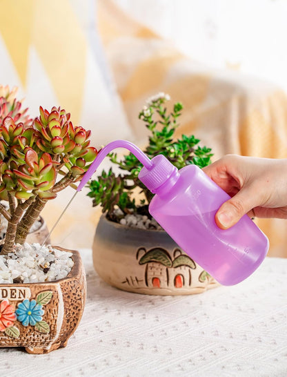 Tattoo Wash Bottle Squeeze, 2Pcs 500ml Squirt Bottle Succulent Watering Can, Safety Rinse, Lab Washing, Tattoo Supplies, Lash Water Squeezer, Black
