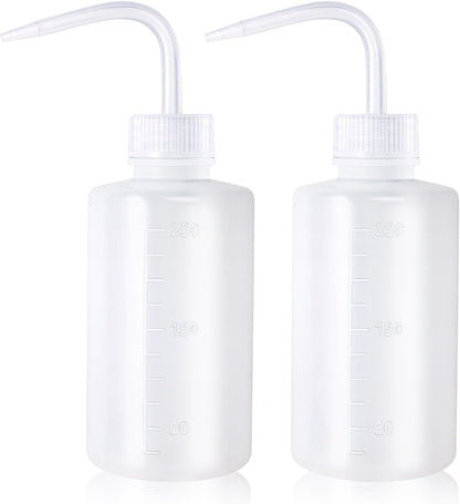 Tattoo Wash Bottle Squeeze, 2Pcs 500ml Squirt Bottle Succulent Watering Can, Safety Rinse, Lab Washing, Tattoo Supplies, Lash Water Squeezer, Black