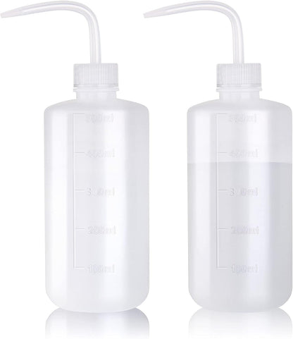 Tattoo Wash Bottle Squeeze, 2Pcs 500ml Squirt Bottle Succulent Watering Can, Safety Rinse, Lab Washing, Tattoo Supplies, Lash Water Squeezer, Black