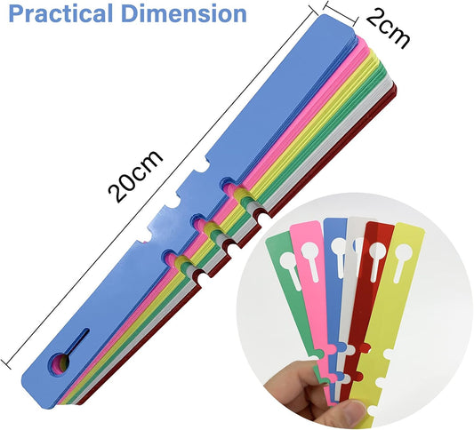 120Pcs 6 Colors Plastic Plant Labels Wrap Around Tree Tags Markers, Adjustable Nursery Garden Labels Plant Tags with Large Writing Surface