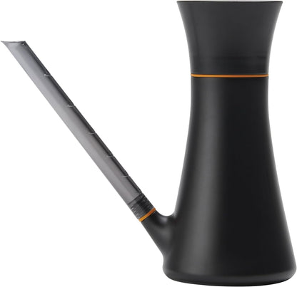 Indoor Watering Can, Long Reach Spout for Precision Hydration on House Plants, Flowers & Garden, Anti-Drip Nozzle with Translucent Volume Markings, Ergonomic Recycled Plastic Body, 40 oz