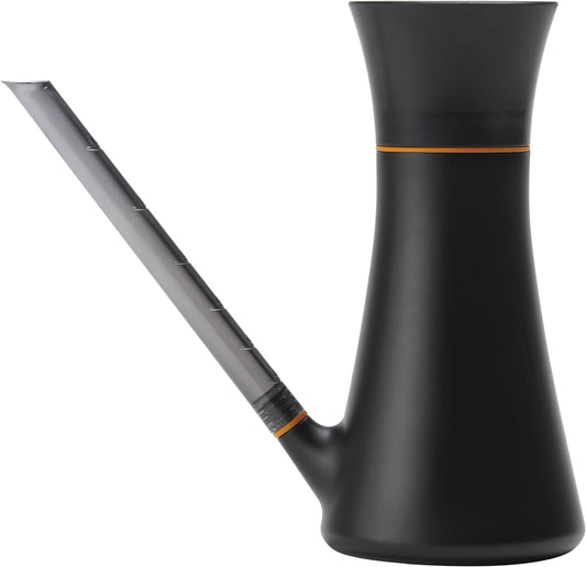 Indoor Watering Can, Long Reach Spout for Precision Hydration on House Plants, Flowers & Garden, Anti-Drip Nozzle with Translucent Volume Markings, Ergonomic Recycled Plastic Body, 40 oz