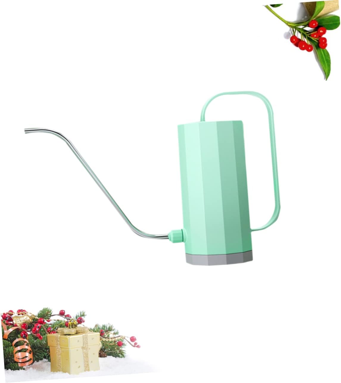 S Shape Watering Kettle 40 Oz Long Spout Indoor Outdoor Plant Waterer with Large Opening Ergonomic Handle for Succulents and Flowers
