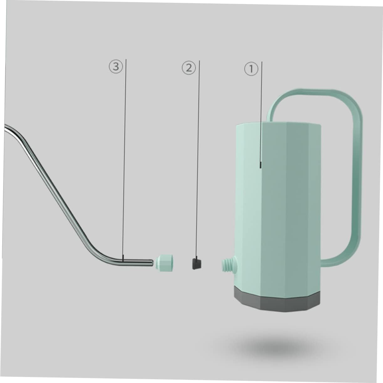 S Shape Watering Kettle 40 Oz Long Spout Indoor Outdoor Plant Waterer with Large Opening Ergonomic Handle for Succulents and Flowers