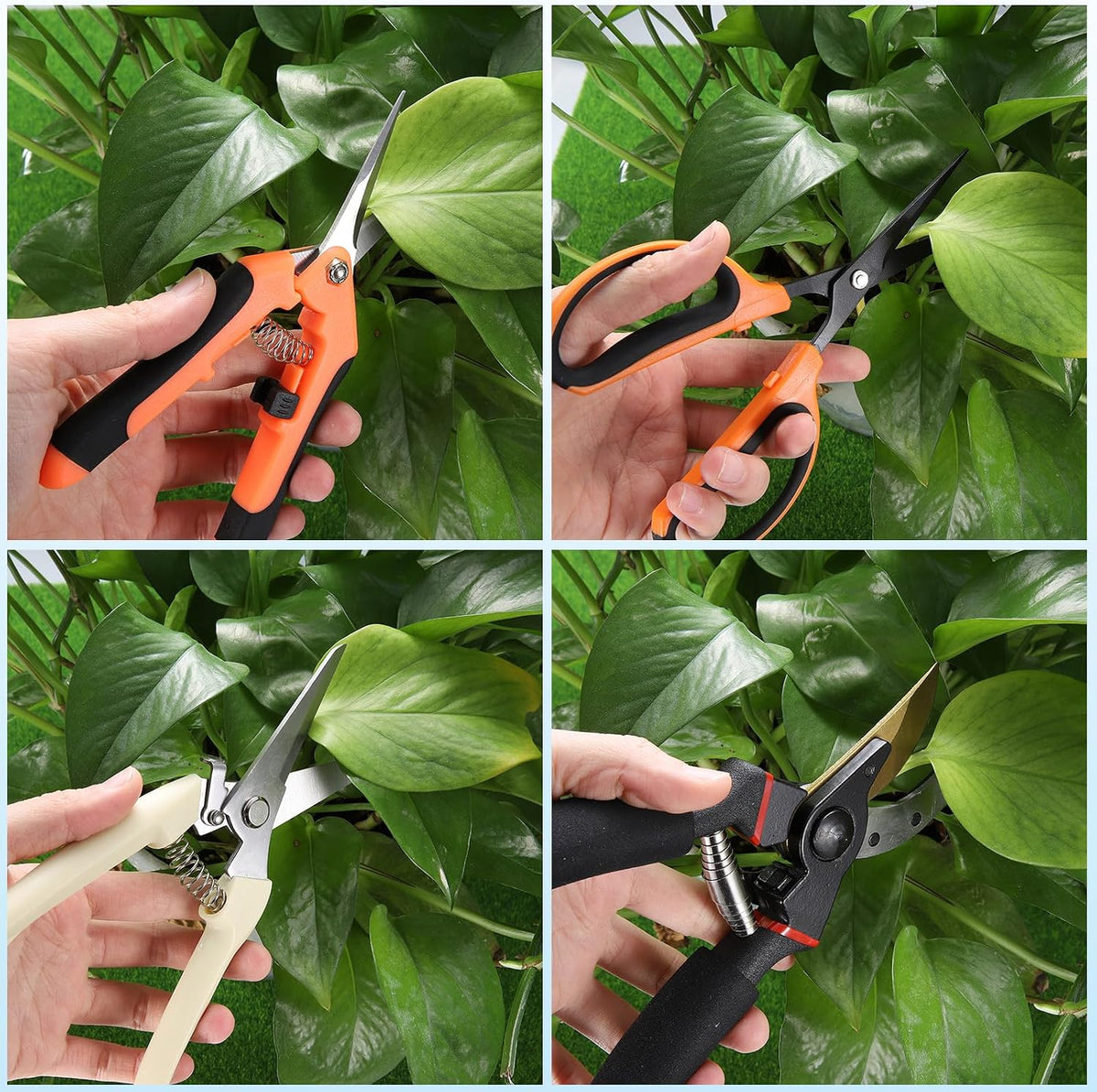 Pruning Shears 7.87" Stainless Steel Garden Shears Sharp Handled