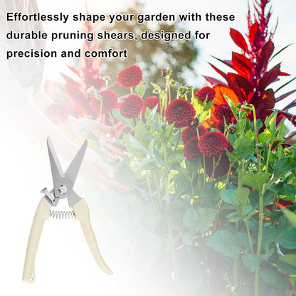 Pruning Shears 7.87" Stainless Steel Garden Shears Sharp Handled