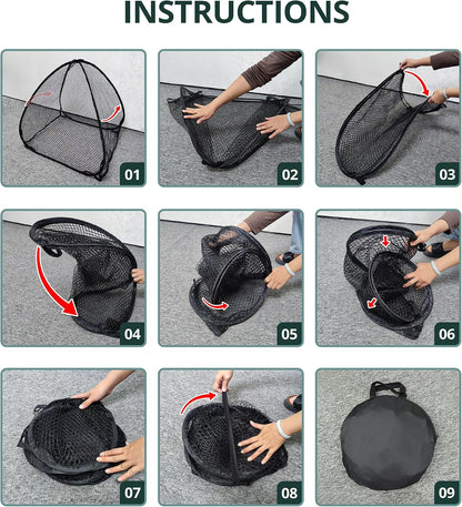 2 Pcs Pop-Up Mesh Plant Cover Tent, 30 x 28 in Garden Net Cage Guard Cover