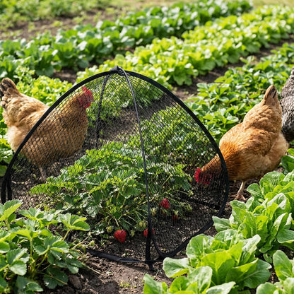 2 Pcs Pop-Up Mesh Plant Cover Tent, 30 x 28 in Garden Net Cage Guard Cover