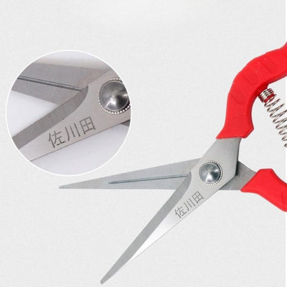Extra Long Edge Stainless Steel Pruning Shears Fruit Trees Bonsai Sharp Garden Scissors Tool