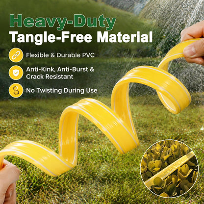 3-Pack Sprinkler Soaker Hose 25 ft (75 ft Total) – Flexible Sprinkler & Drip Irrigation System for Lawn, Garden & Yard Watering, Heavy-Duty, Leak-Proof & Easy to Use