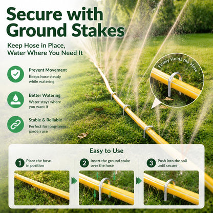 3-Pack Sprinkler Soaker Hose 25 ft (75 ft Total) – Flexible Sprinkler & Drip Irrigation System for Lawn, Garden & Yard Watering, Heavy-Duty, Leak-Proof & Easy to Use