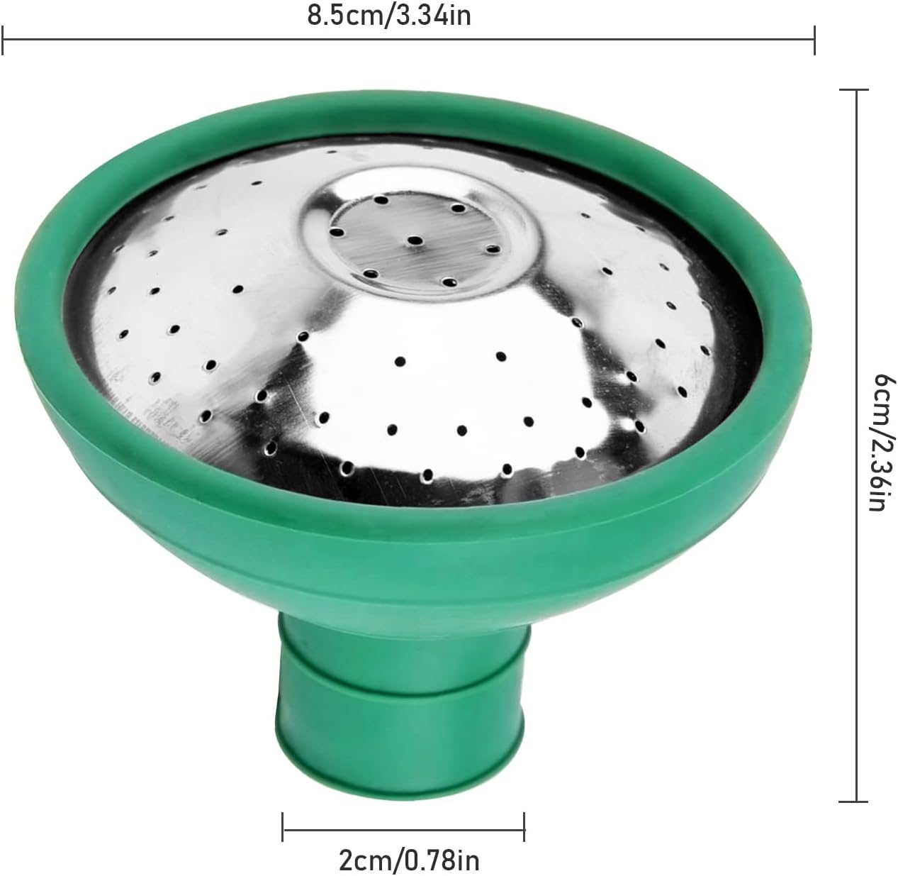 3PCS Universal Watering Can Head, Watering Can Rose Head Kettle Replacement Nozzles Garden Shower Heads for Most Garden Watering Cans (Green)