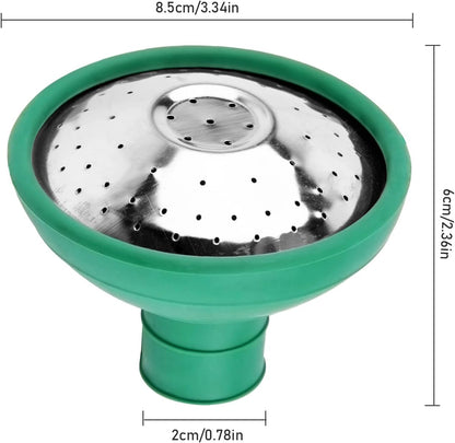 3PCS Universal Watering Can Head, Watering Can Rose Head Kettle Replacement Nozzles Garden Shower Heads for Most Garden Watering Cans (Green)