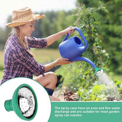 3PCS Universal Watering Can Head, Watering Can Rose Head Kettle Replacement Nozzles Garden Shower Heads for Most Garden Watering Cans (Green)