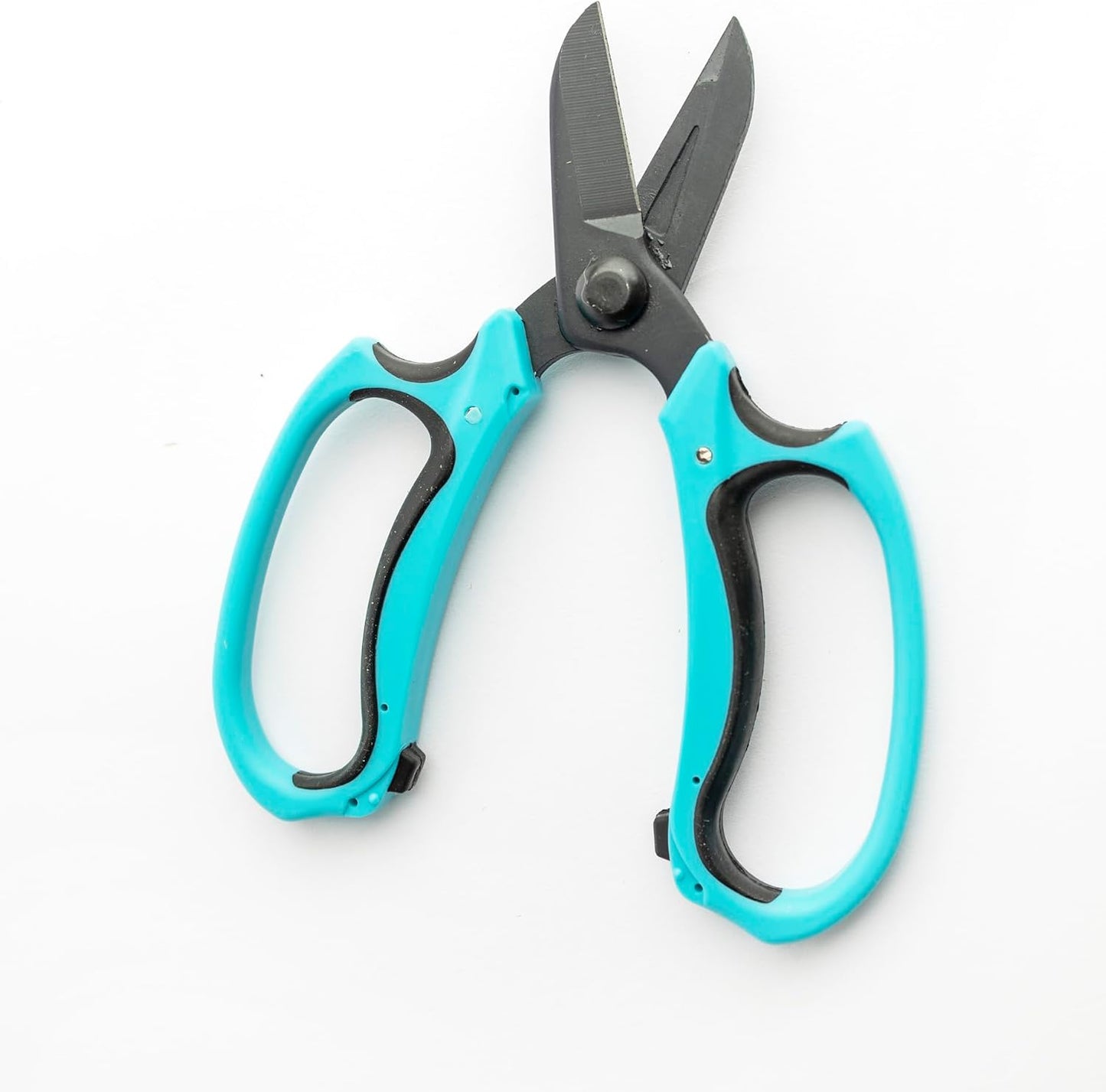 OASIS Forage Strain Reducing Ippon Floral Scissors | Precision Cut Stainless Steel Blades | Bright Blue Soft Grip Handle