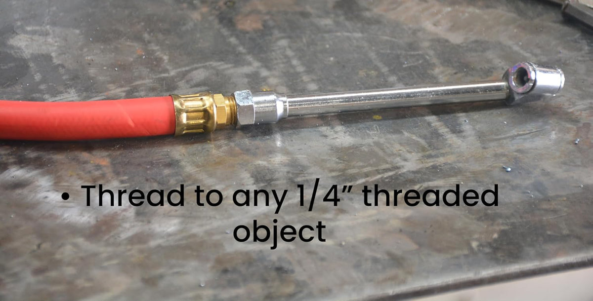 Hot Max 28081 18-Inch Leader Hose with 1/4-Inch Male NPT