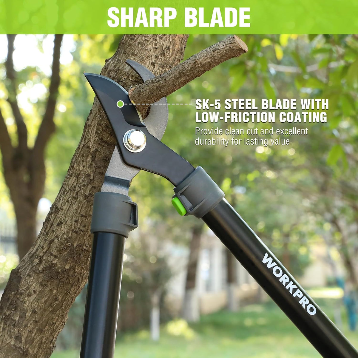27" Garden Bypass Lopper, Tree Trimmer with 1.6" Cutting Capacity