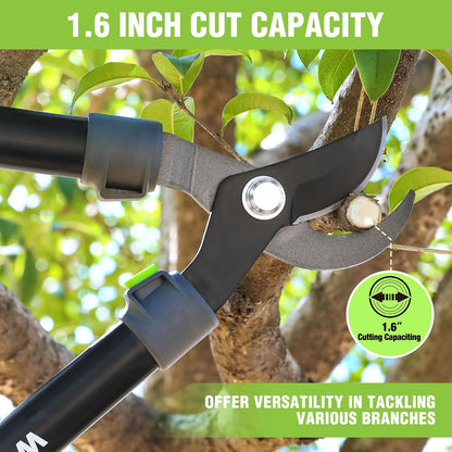 27" Garden Bypass Lopper, Tree Trimmer with 1.6" Cutting Capacity