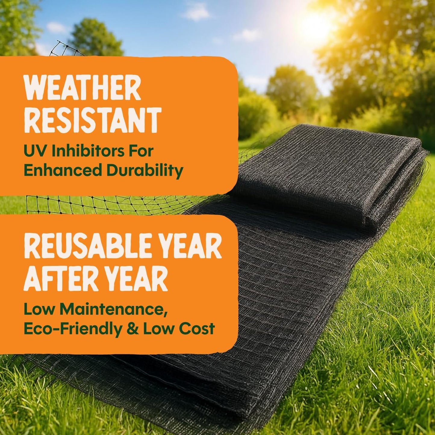 Deer-X Protective Netting for Gardens & Landscapes - 7 ft x 100 ft