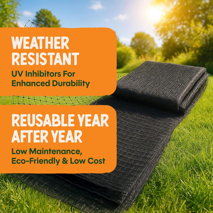Deer-X Protective Netting for Gardens & Landscapes - 7 ft x 100 ft