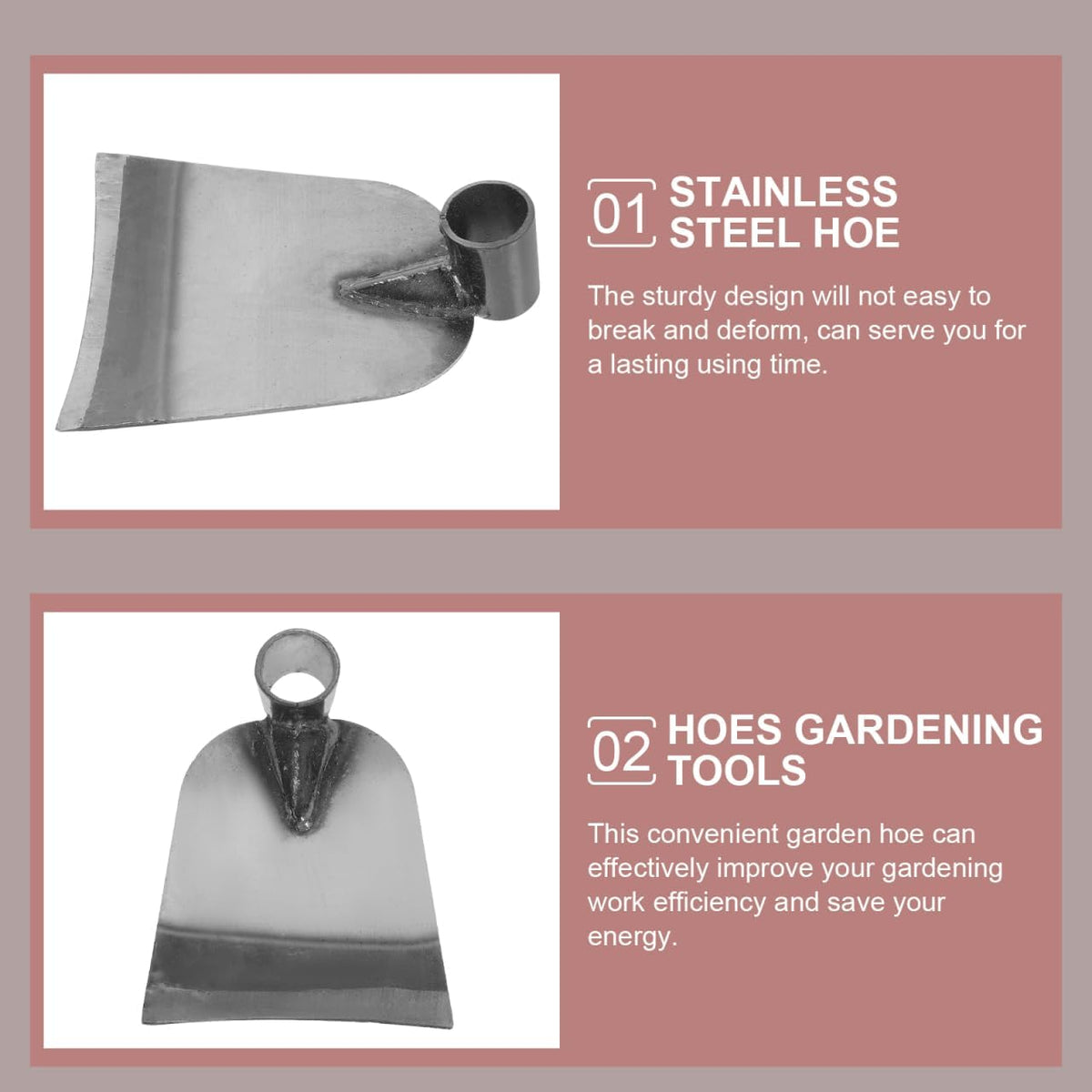Garden Hoe Head Garden Hoe Replacement Head for Digging Soil Loosening and Transplanting Outdoor Gardening Tool for Yard Lawn and Vegetable Farming 7.67 X 6.10 X 1.96 in