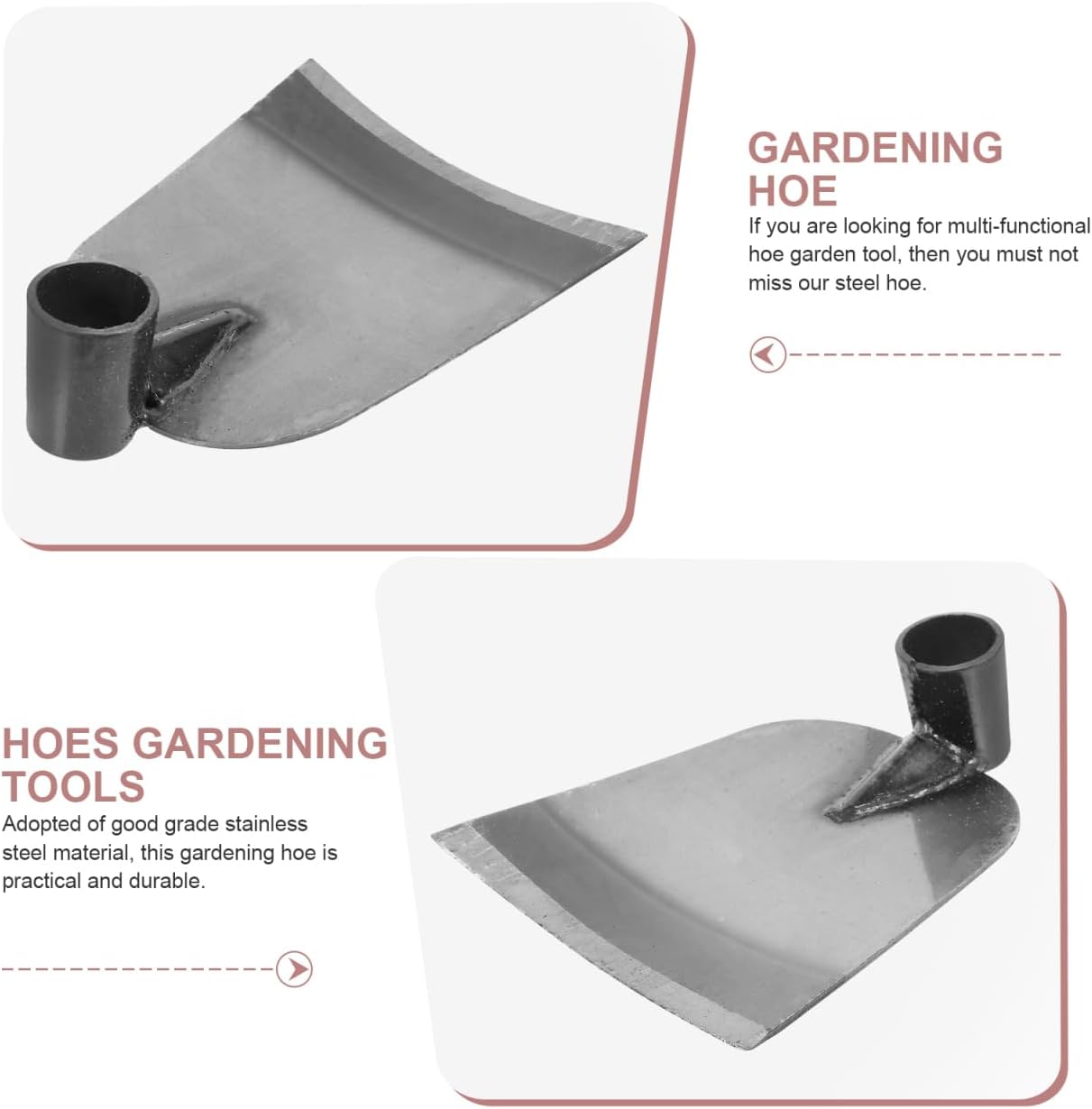 Garden Hoe Head Garden Hoe Replacement Head for Digging Soil Loosening and Transplanting Outdoor Gardening Tool for Yard Lawn and Vegetable Farming 7.67 X 6.10 X 1.96 in