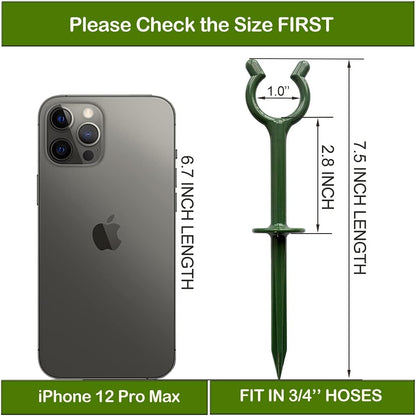 Garden Hose Holder Stake Set of 36 - Durable Plastic fits 3/4 inch Hose Guides for Lawn,Yard & Plant Care, Soaker Hose Support, Kink-Free Watering (Fits 3/4” Hoses)
