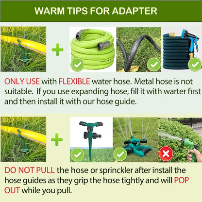 Garden Hose Holder Stake Set of 36 - Durable Plastic fits 3/4 inch Hose Guides for Lawn,Yard & Plant Care, Soaker Hose Support, Kink-Free Watering (Fits 3/4” Hoses)