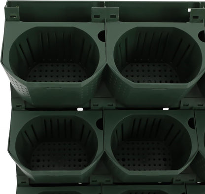 Self Watering Planter Wall Mounted, 36 Pockets Automatic Drip Irrigation System with Timer,Vertical Garden Flower Pot for Balcony,Garden,Home,9.84ft Hose