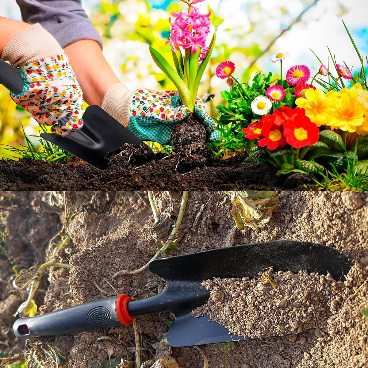 Garden Trowel Bend Proof Iron Hand Shovel Heavy Duty Digging Tool