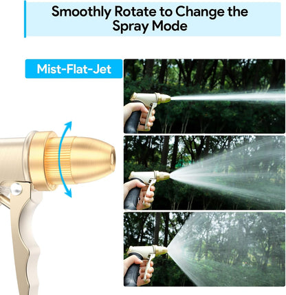 Garden Hose Nozzle, Heavy Duty Metal Spray Nozzle