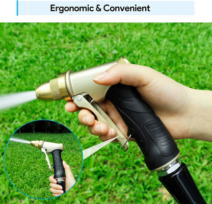 Garden Hose Nozzle, Heavy Duty Metal Spray Nozzle
