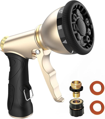 Garden Hose Nozzle, Heavy Duty Metal Spray Nozzle