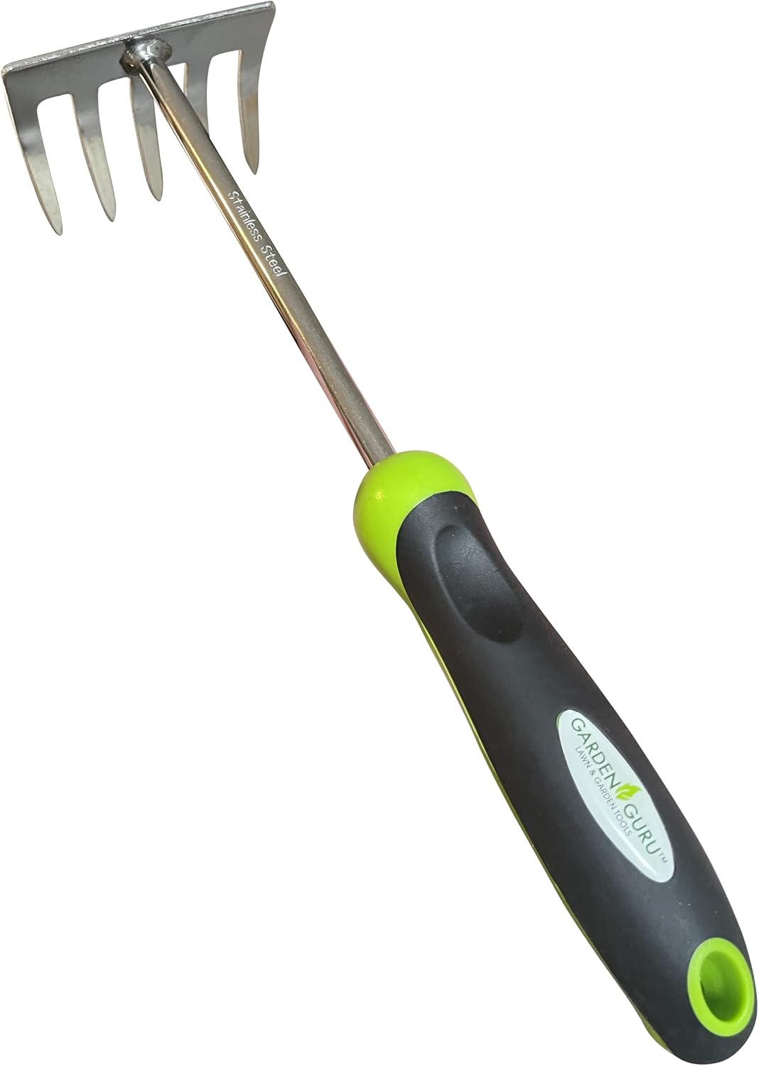 Stainless Steel Hand Rake Cultivator Tiller Tool - Stainless Steel for Ultimate Strength - Rust Resistant - Ergonomic Handle - Great for Gardening Cultivating Loosening Weeding Mulching