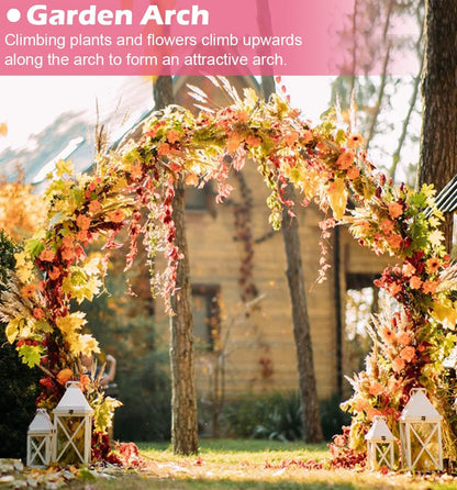 Extra Large Garden Arch 7.2Ft Wide 9.2Ft High, Black