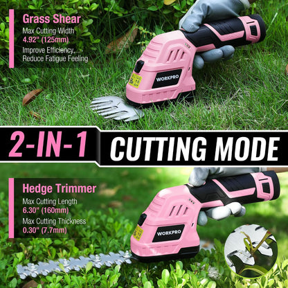 12V Cordless Grass Shear & Shrubbery Trimmer with Battery & Charger