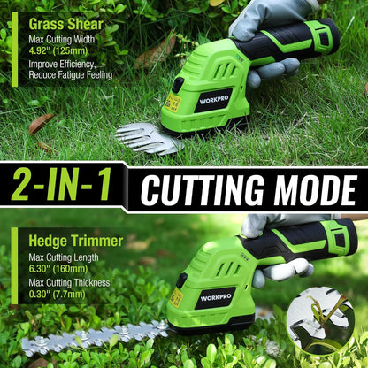 12V Cordless Grass Shear & Shrubbery Trimmer with Battery & Charger