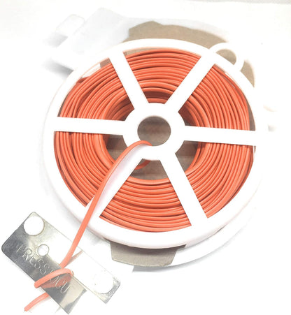 100ft (30m) Plastic Oval Twist Tie Spool with Cutter (Clear -1pc)