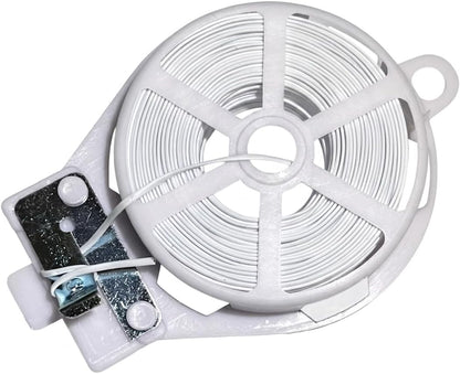 100ft (30m) Plastic Oval Twist Tie Spool with Cutter (Clear -1pc)