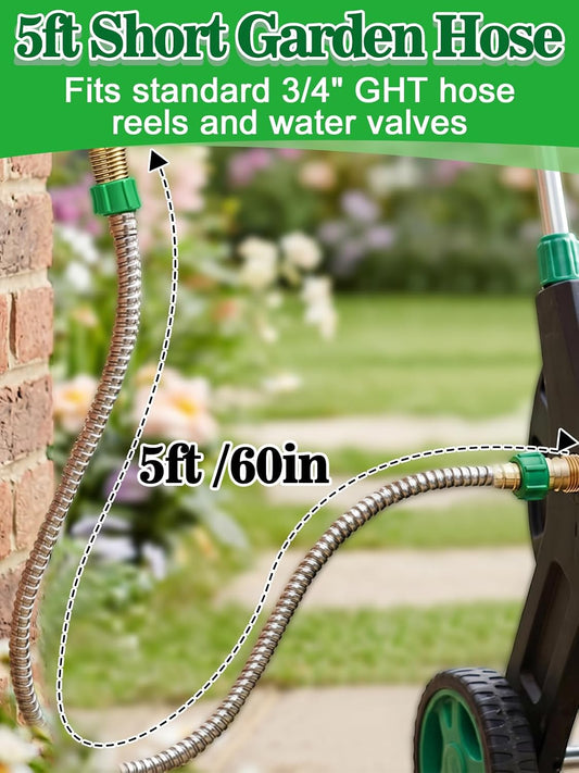 5ft Short Garden Leader Hose with Female to Female Connector
