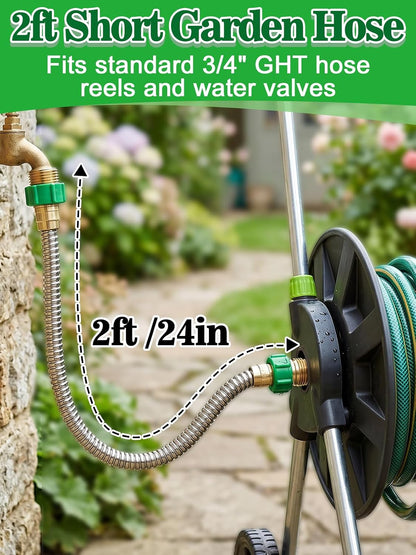 5ft Short Garden Leader Hose with Female to Female Connector