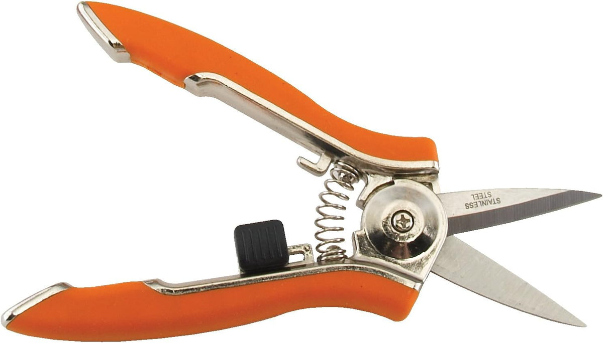 ColorPoint Stainless Steel Compact Garden Pruning Shears, Hand Pruner, Garden Clippers, with Heavy Duty Blade and Easy grip Handle, Green