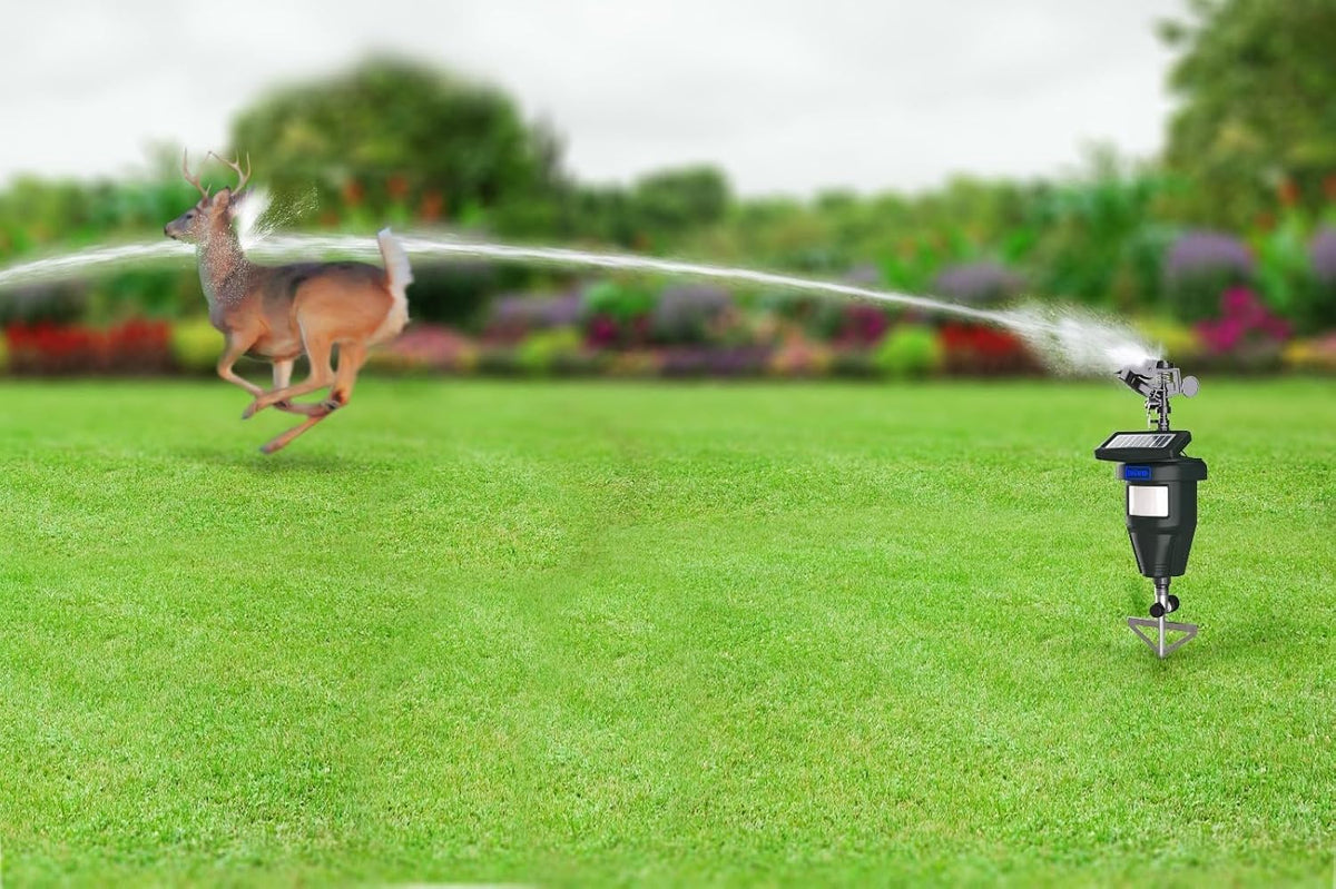 Motion Activated Sprinklers for Yard - Effective Deer & Cat Repellent, Skunk Deterrent, Raccoon & Dog Repellent, Lawn Sprinkler System, Water Sprinkler for Lawn Protection