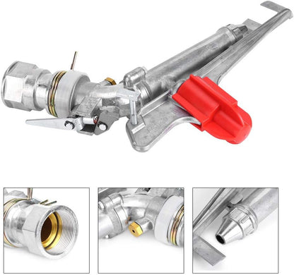 1.5in 360° Agriculture Farm Irrigation Sprinklers, Adjustable Impact Gun Sprinkler with Nozzle Set Large Area Irrigation Watering Spray Gun, Female Thread Rocking Arm Rotation Accessories