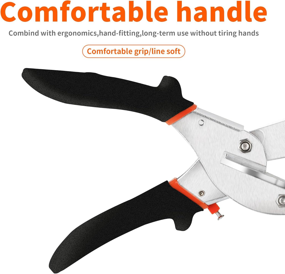 45-135° Adjustable Miter Shears, Quarter Round Cutter for PVC & Trim