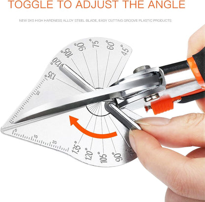 45-135° Adjustable Miter Shears, Quarter Round Cutter for PVC & Trim