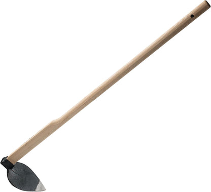 Hoe Garden Tool - 41” Heart-Shaped Steel Garden Hoe with European Ash Wood Handle - Heavy Duty Multipurpose Gardening Tools for Weeding, Digging, and Loosening Soil