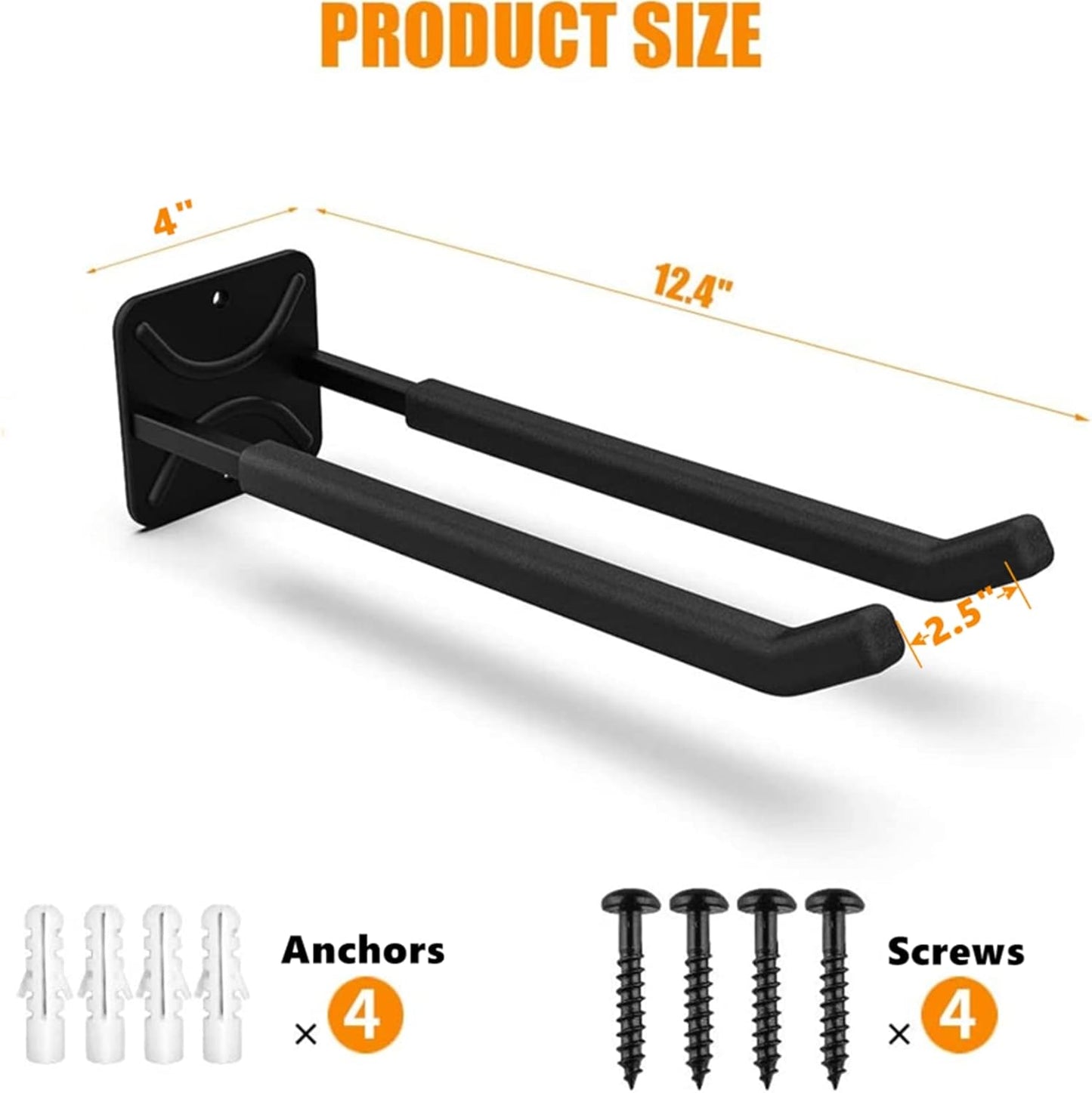 Garage Hooks Heavy Duty Tool Organizer, Wall Mount Hanger Rack